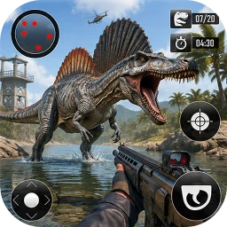 Wild Dinosaur Hunting Games 3D