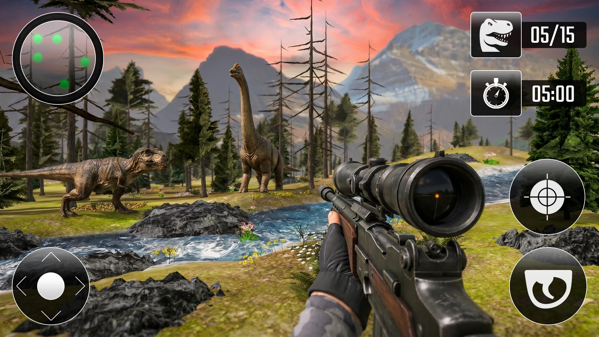 Wild Dinosaur Hunting Games 3D screenshot