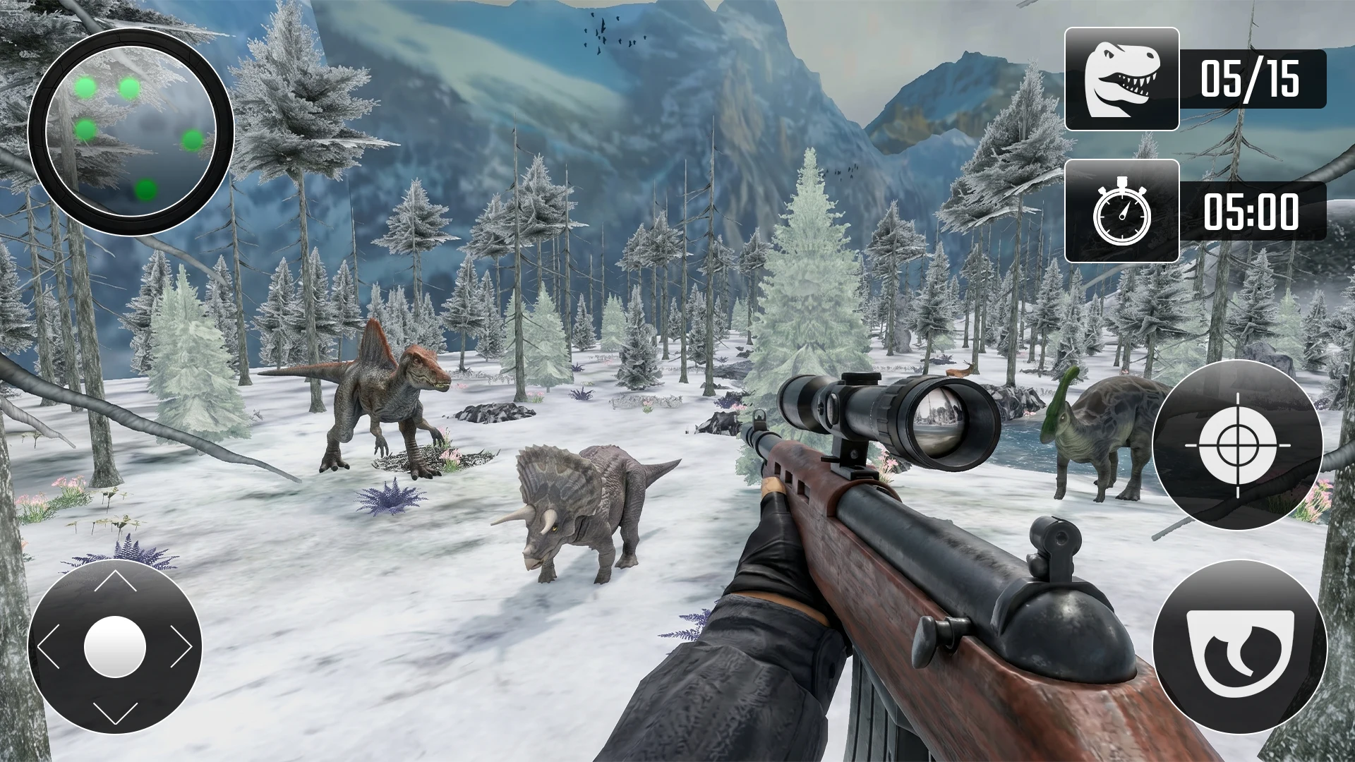 Wild Dinosaur Hunting Games 3D screenshot
