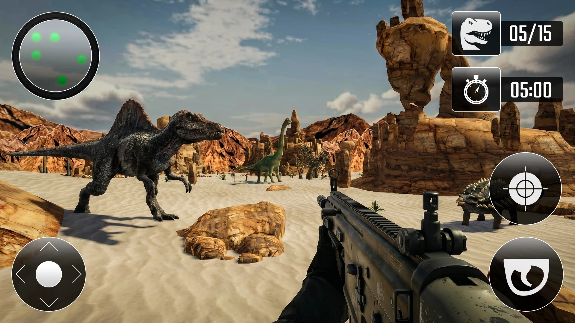 Wild Dinosaur Hunting Games 3D screenshot